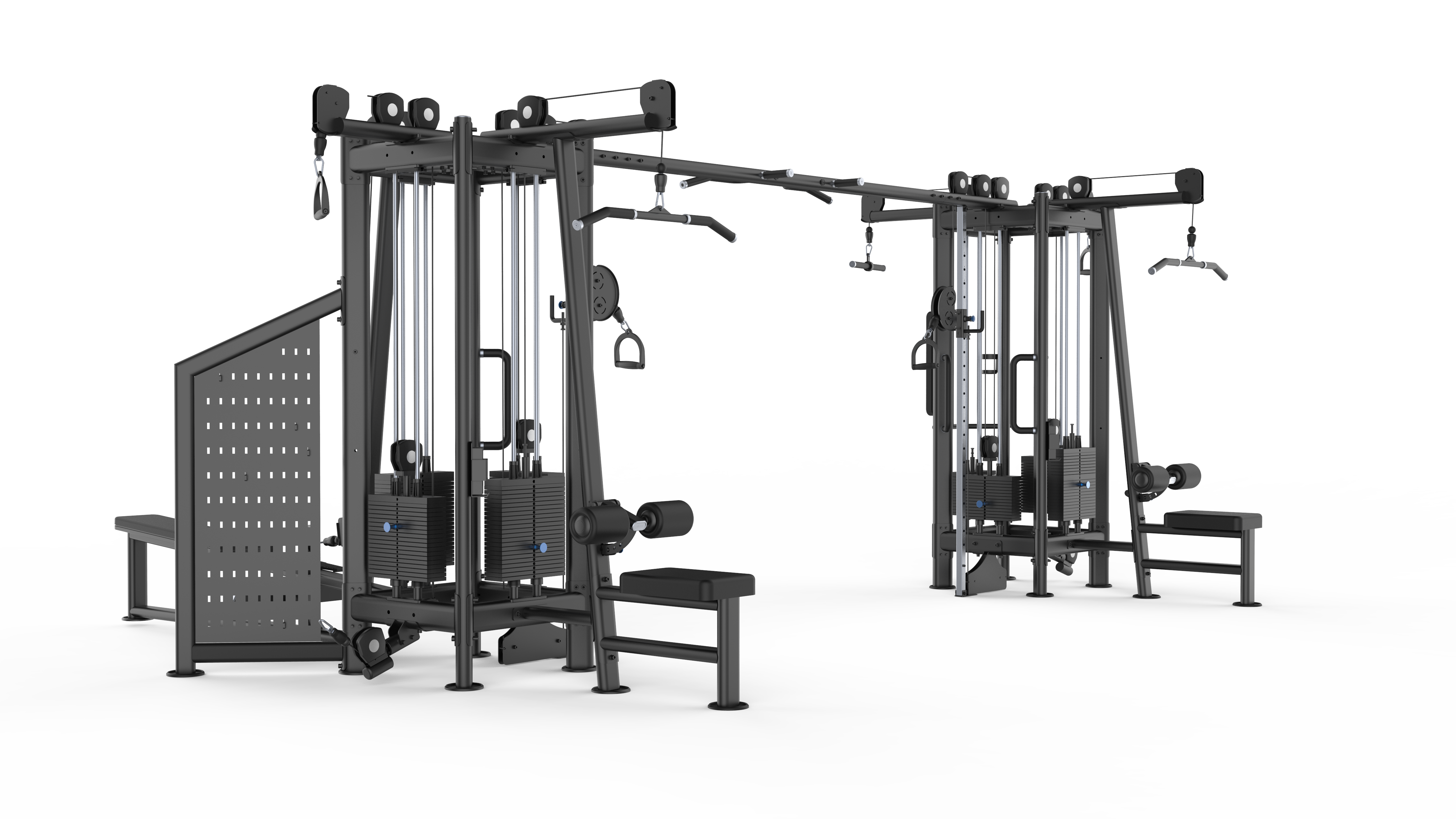 Torre Multiestación Fitness Market - 8 Puestos 1205 kg