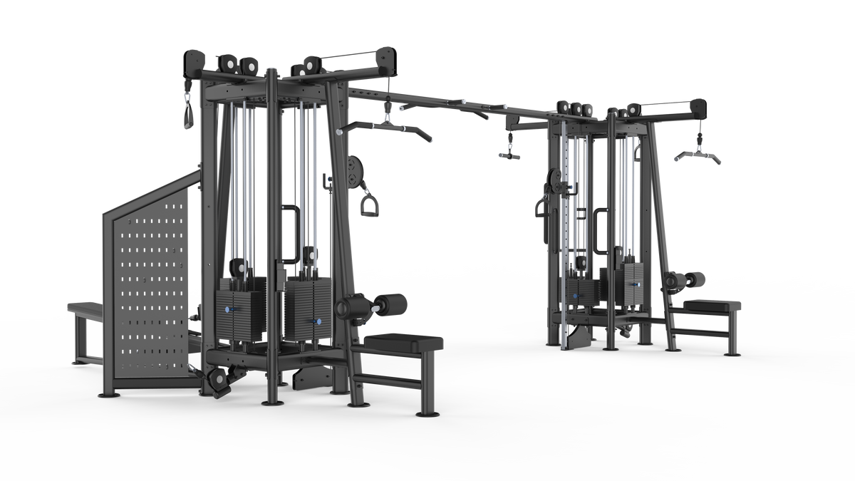 Torre Multiestación Fitness Market - 8 Puestos 1205 kg