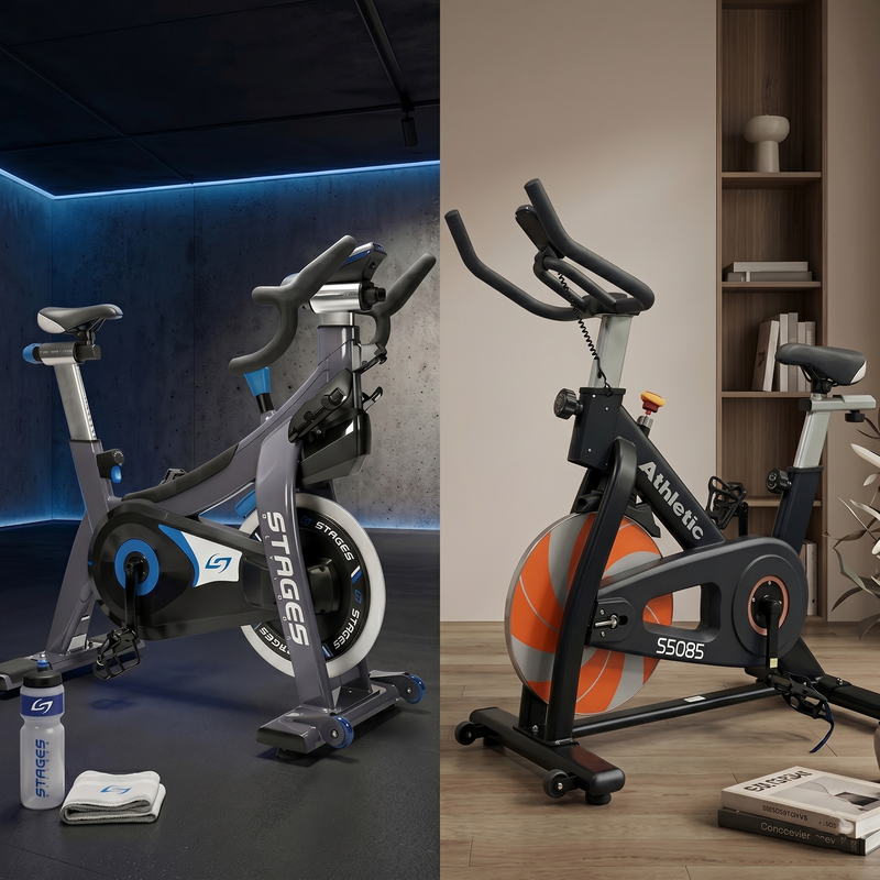 Bicicleta spinning vs bicicleta estática