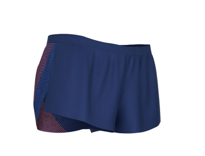 Shorts Compressport Racing Split Overshort Hombre Azul