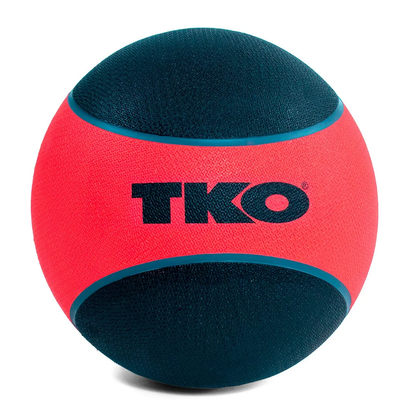 Bola Medicinal de Goma TKO - 10 lb Negro Amarillo