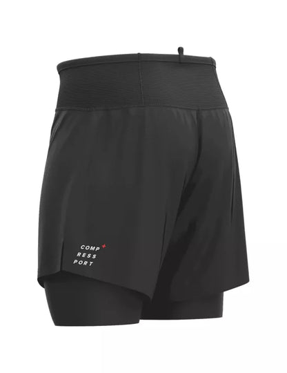 Shorts Compressport Trail 2 en 1 - Negro M