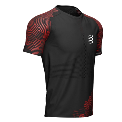Camiseta Compressport Racing SS Hombre - Black
