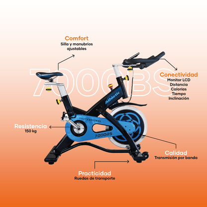 Bicicleta Spinning Athletic Profesional 7000BS