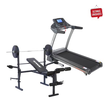 Trotadora Athletic 3290T+ Banco de pesas plegable ATHLETIC