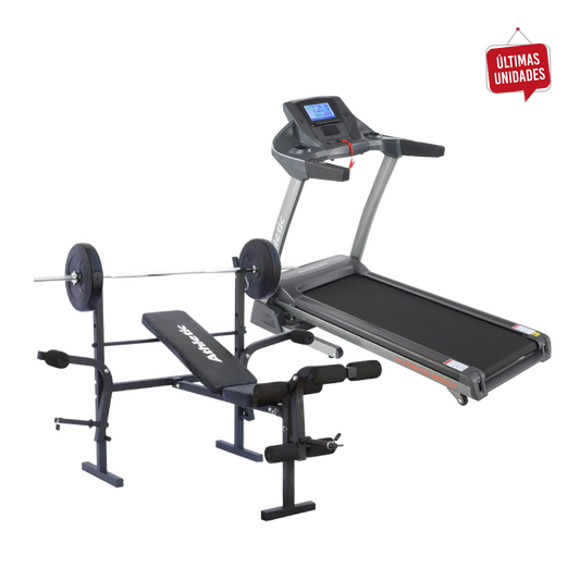 Trotadora Athletic 3290T+ Banco de pesas plegable ATHLETIC