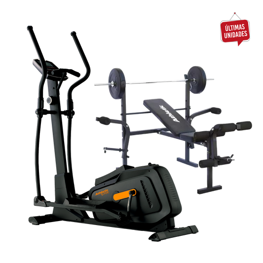 Elíptica 570E + Banco de pesas plegable ATHLETIC