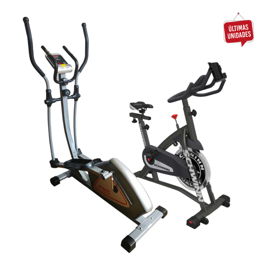 Elíptica Athletic 500E +  Bicicleta Schwinn IC2