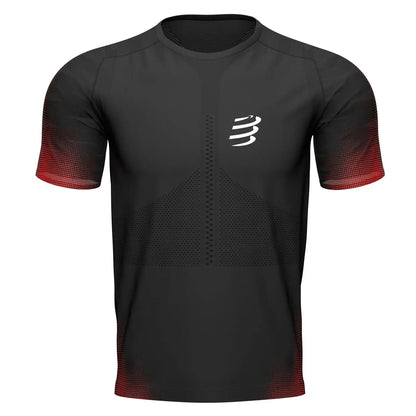 Camiseta Compressport Racing SS Hombre - Black