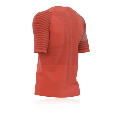 Camiseta Compressport Racing SS Hombre - Blood Orange
