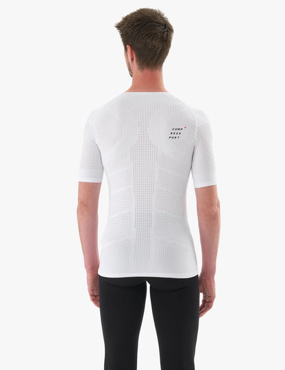 Camiseta Compressport On Off SS Hombre - White