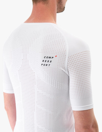 Camiseta Compressport On Off SS Hombre - White