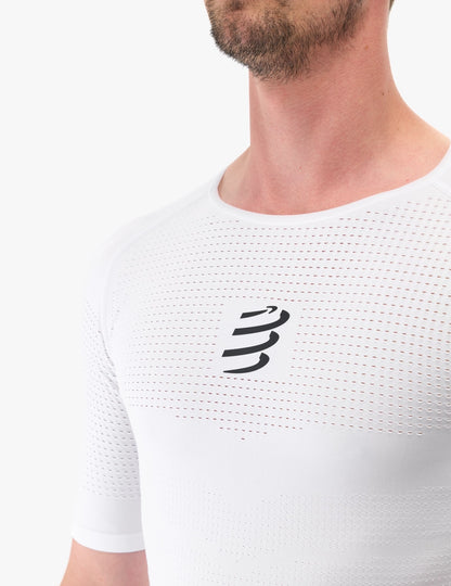 Camiseta Compressport On Off SS Hombre - White