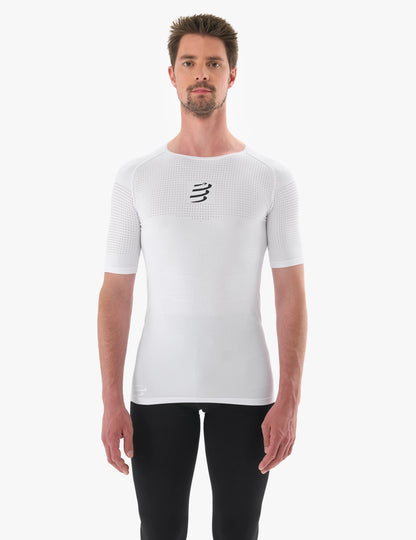 Camiseta Compressport On Off SS Hombre - White