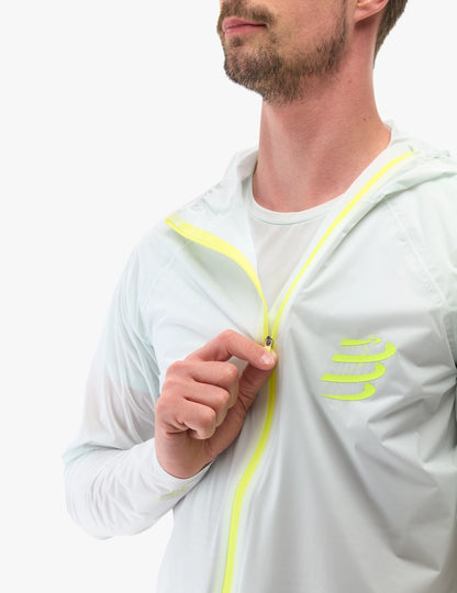 Chaqueta Compressport Hurricane Waterproof 10/10 - Ice Flow