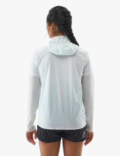 Chaqueta Compressport Hurricane Waterproof 10/10 Mujer - Ice Flow