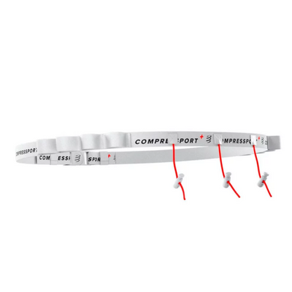 Cinturón Portadorsal Compressport - Blanco Talla Única