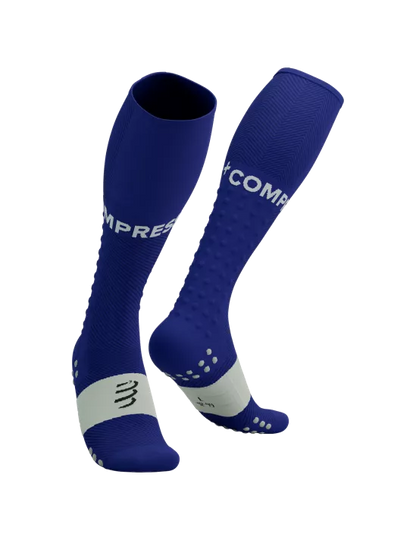 Medias Deportivas Compressport Full Socks Run - Dazz Blue Sugar