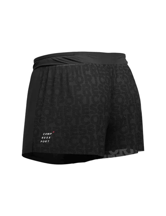 Racing Split Short Black