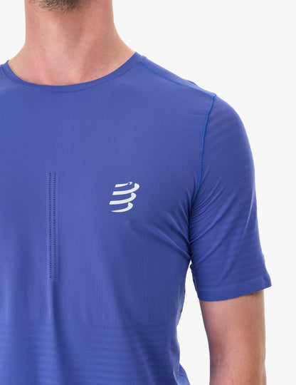 Camiseta Compressport Racing SS Hombre - Dazz Blue