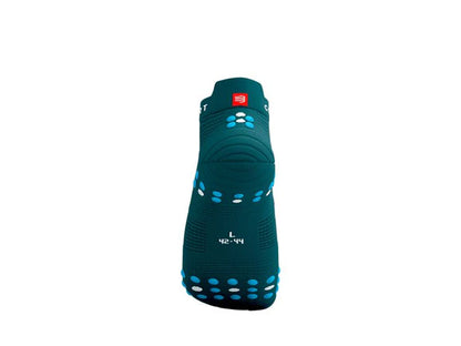 Medias Compressport Pro Racing Socks V4.0 Ultralight Run Low - Shaded Spruce Hawaiian Ocean T4
