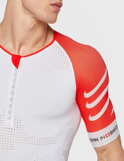 Camiseta Compressport TR3 Aero Top - Blanco T1