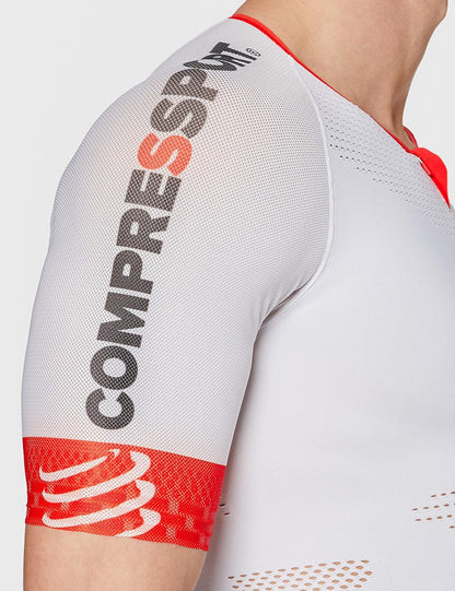 Camiseta Compressport TR3 Aero Top - Blanco T1