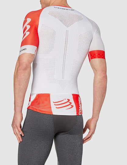 Camiseta Compressport TR3 Aero Top - Blanco T1
