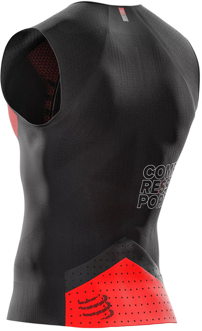 Triathlon Postural Tank Top. Black