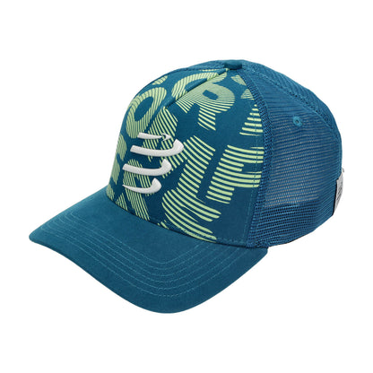 Gorra Deportiva Compressport Trucker - Fjord Blue