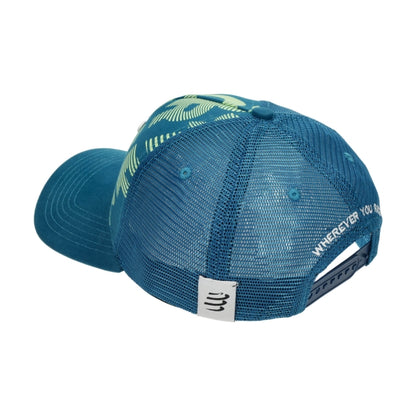 Gorra Deportiva Compressport Trucker - Fjord Blue