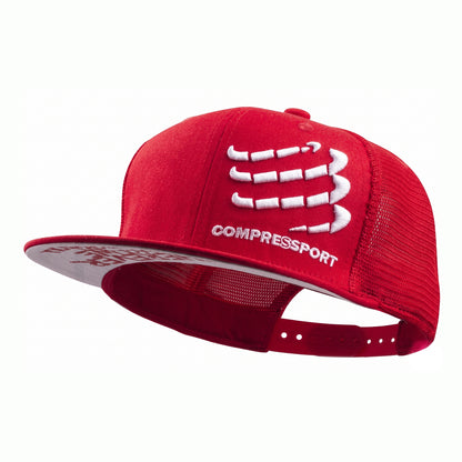 Gorra Compressport Flat Cap - Red