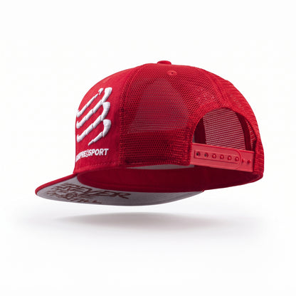 Gorra Compressport Flat Cap - Red