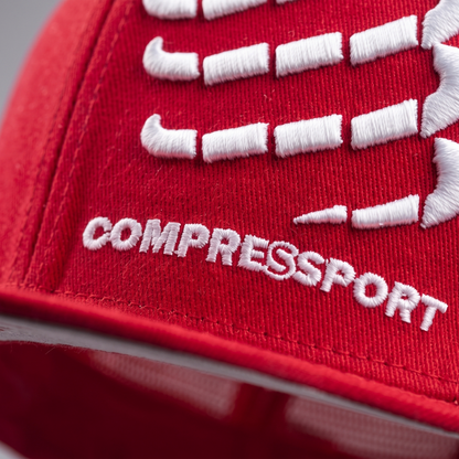 Gorra Compressport Flat Cap - Red