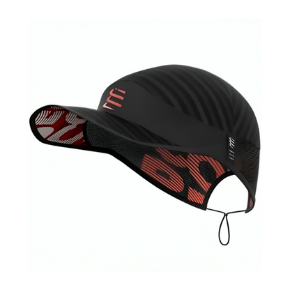 Gorra Multisport Negra Con Visera Ajustable Compressport