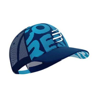 Gorra Deportiva Compressport Trucker - Azul Talla Única