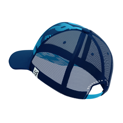 Gorra Deportiva Compressport Trucker - Azul Talla Única