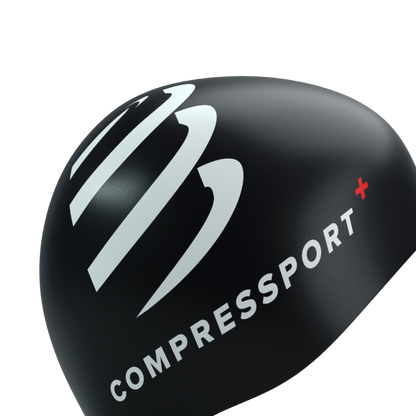 Gorro De Natación Negro Compressport
