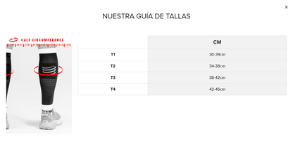 Pantorrilleras Multisport Negras Compressport