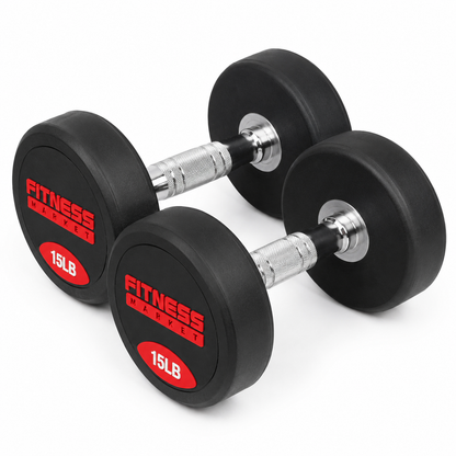 Mancuerna en Caucho Redonda (Par) - Fitness Market