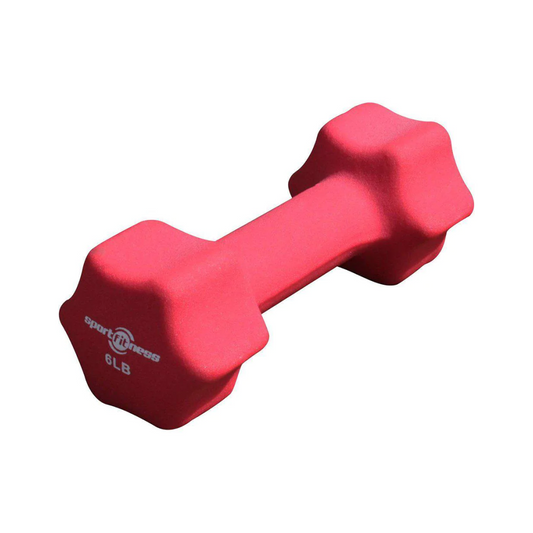 Mancuerna Estrella Encauchetada En Neopreno Sportfitness 6LB