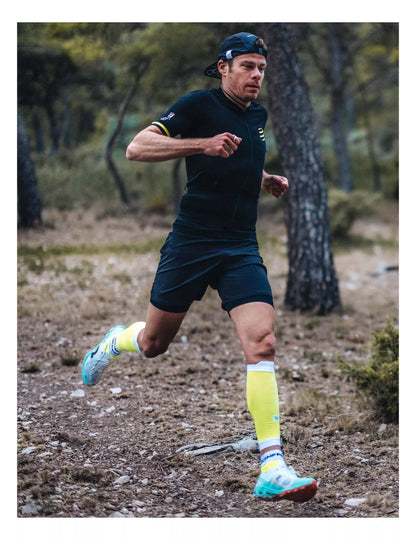 Ultra Trail Low Socks WHITE/SAFE YELLOW