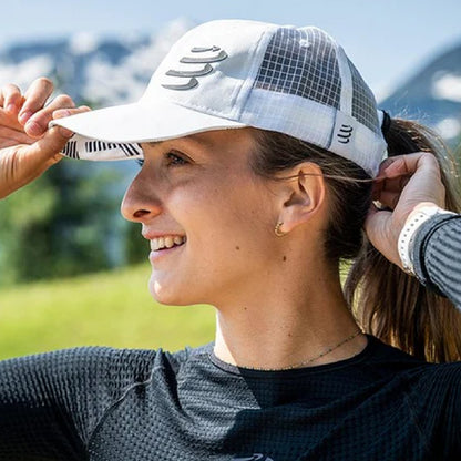 Racing Trucker Cap White Black