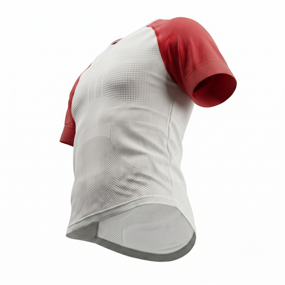 On-Off Shirt Ss White-Red