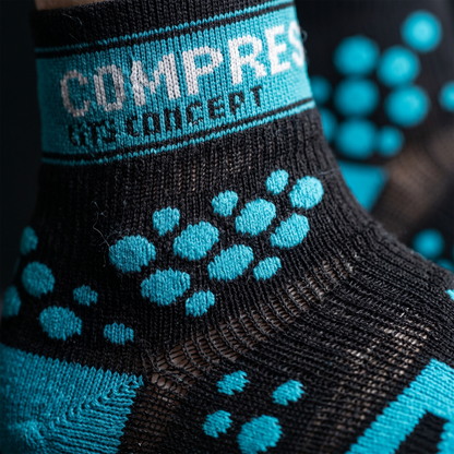 Pro Racing Socks Run Hi Black-Blue