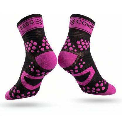 Pro Racing Socks Run Hi Black-Pink