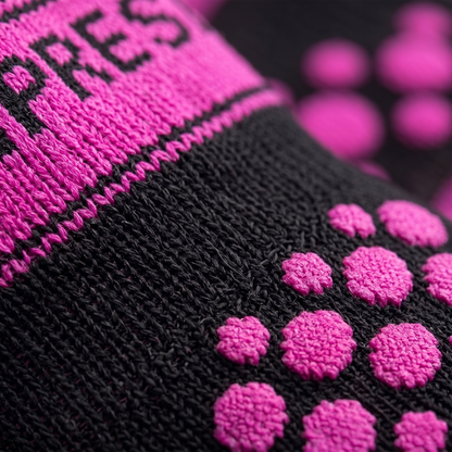 Pro Racing Socks Run Hi Black-Pink