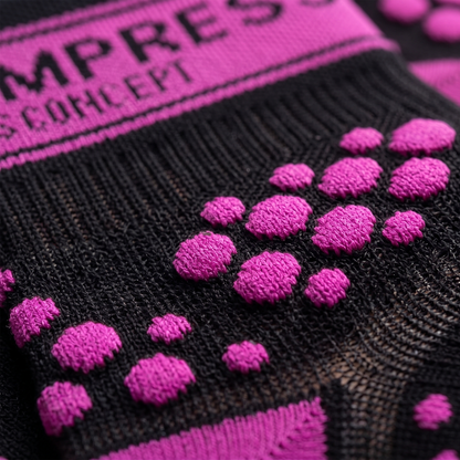 Pro Racing Socks Run Hi Black-Pink