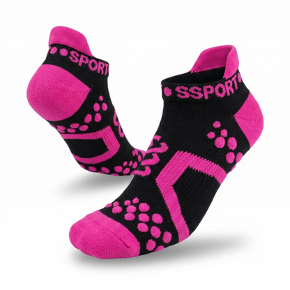 Pro Racing Socks Run Lo Black-Pink