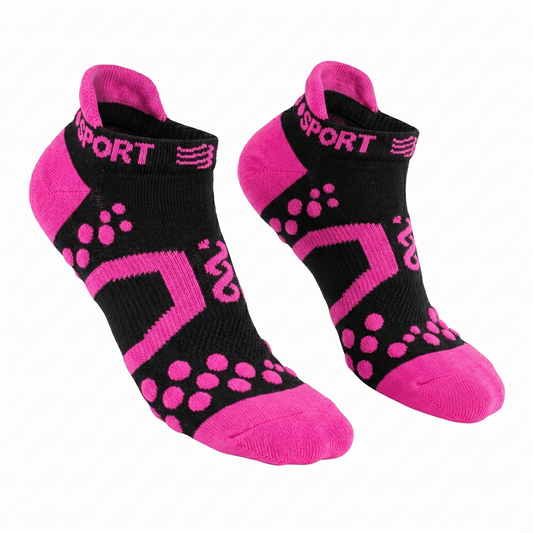 Pro Racing Socks Run Lo Black-Pink